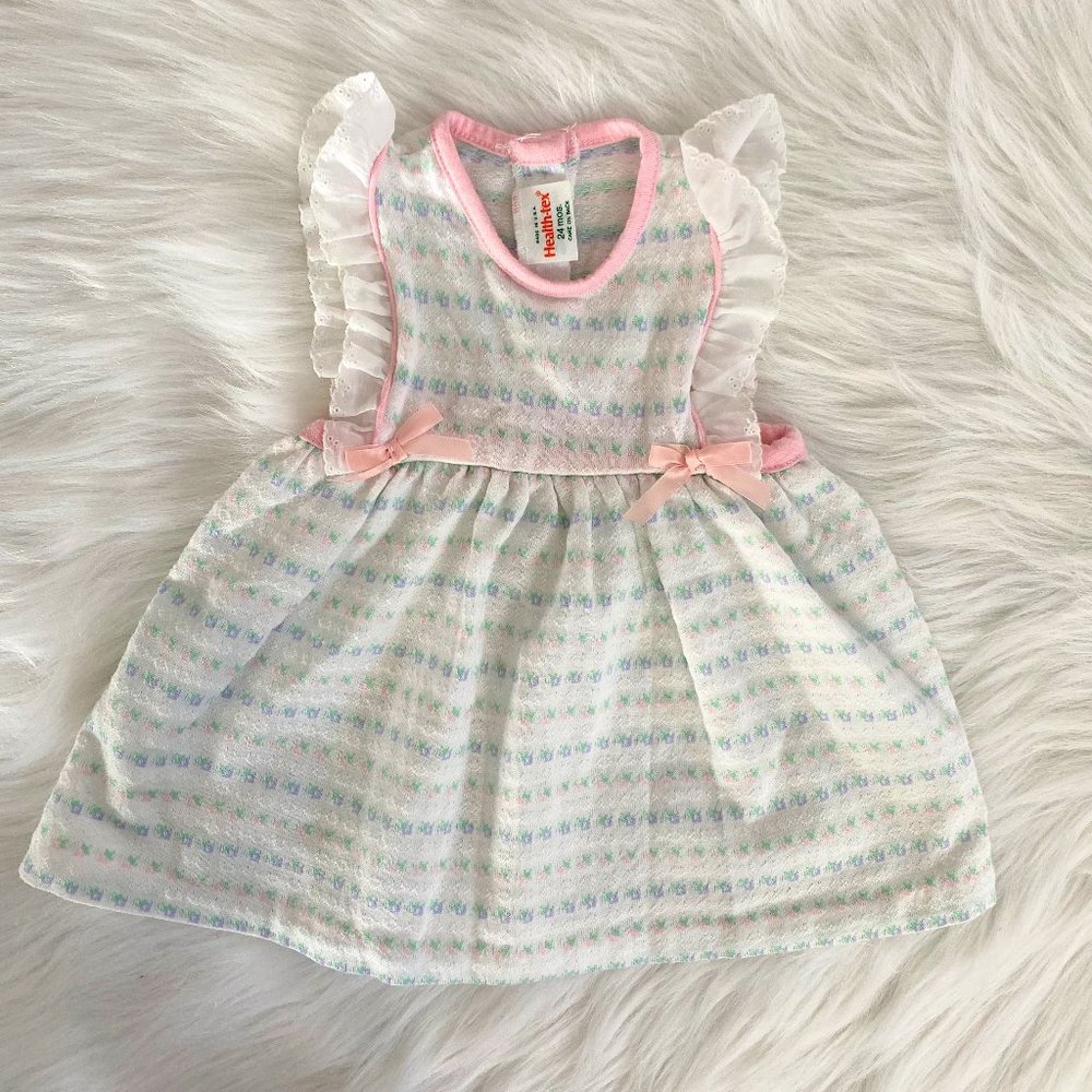 Vintage 80s Healthtex Girls Berry Sweet Dress